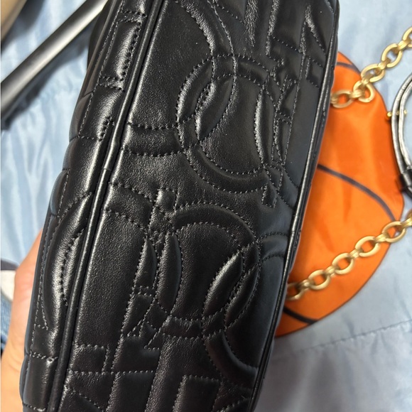 Salvatore Ferragamo Black Crossbody Bag with Gold Accents - Picture 14 of 15